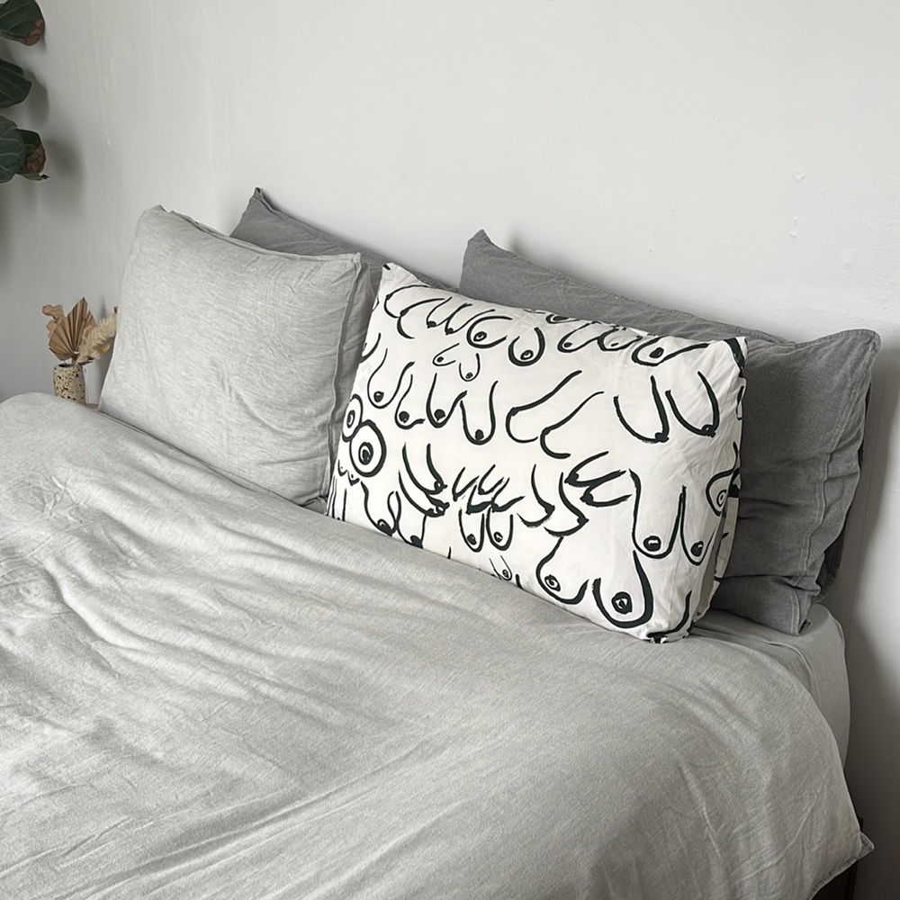 Gravel & Gold “The Boobs” pillowcase